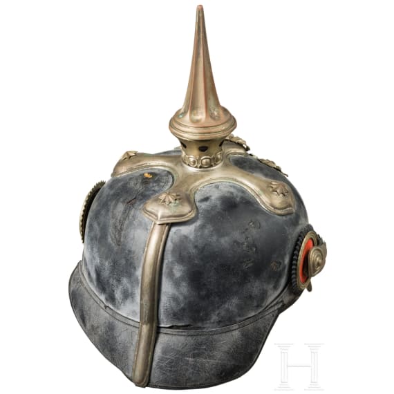Ernst von Barth zu Harmating (1849 - 1934) oder Carl Graf Verri della Bosia (1865 - 1911) - Helm M 1886 als Offizier im Infanterie-Leib-Regiment