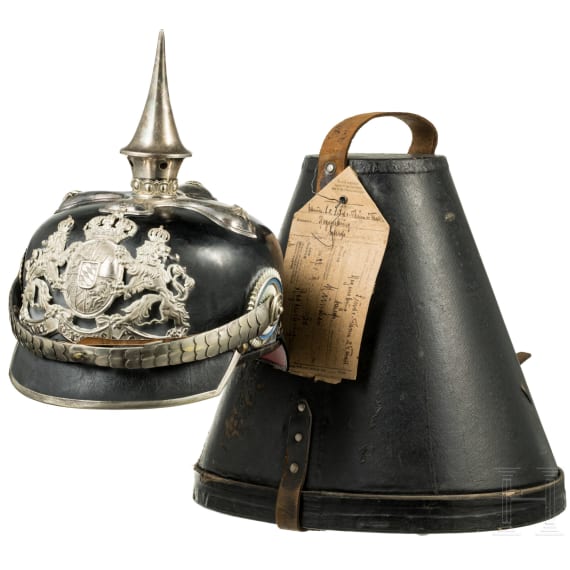 Otto Karl Schirndinger von Schirnding (1892 - 1979) - Helm M 1886 f&uuml;r Offiziere der Pioniere, um 1914