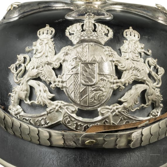Otto Karl Schirndinger von Schirnding (1892 - 1979) - Helm M 1886 f&uuml;r Offiziere der Pioniere, um 1914