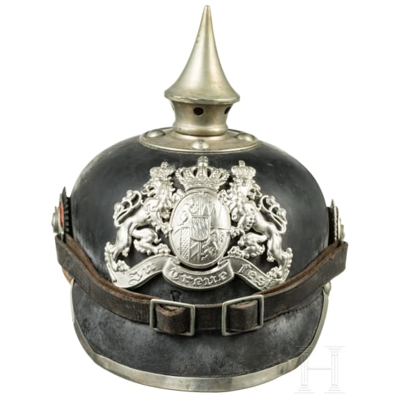 Otto Karl Schirndinger von Schirnding (1892 - 1979) - Helm M 1896 f&uuml;r Unteroffiziere der Pioniere, um 1912