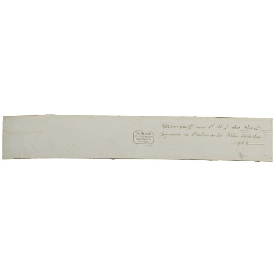 Edler Schirmgriff aus dem Besitz der Adelgunde Auguste von Bayern, Herzogin von Modena (1823 - 1914)