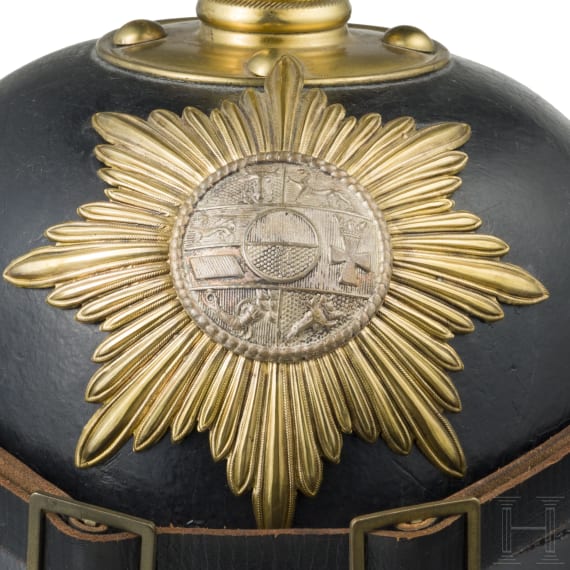 Helm für Mannschaften im Großherzoglich Mecklenburgischen Grenadier-Regiment Nr. 89, um 1900