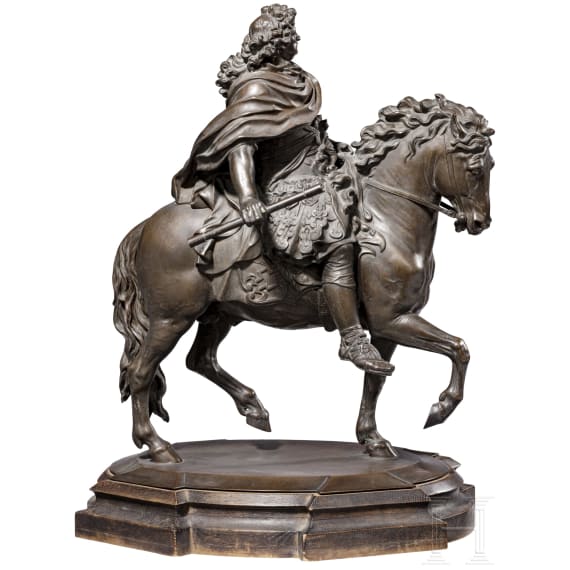 Monumentale Reiterfigur des Großen Kurfürsten (1620 - 1688) in antikem Kostüm