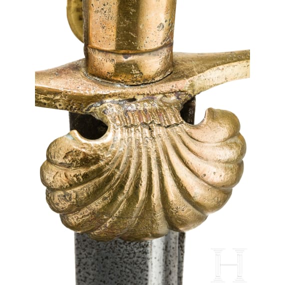 S&auml;bel der Schweizer Garde, Trageweise um 1730