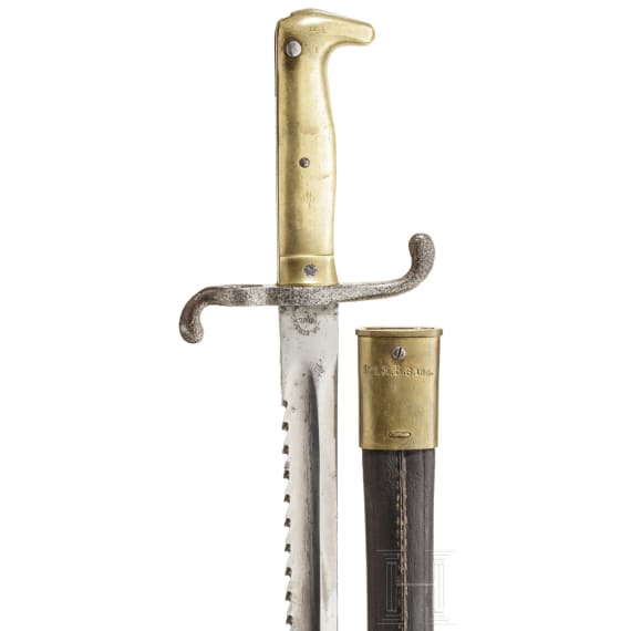 Seitengewehr M 1871 mit S&auml;ger&uuml;cken