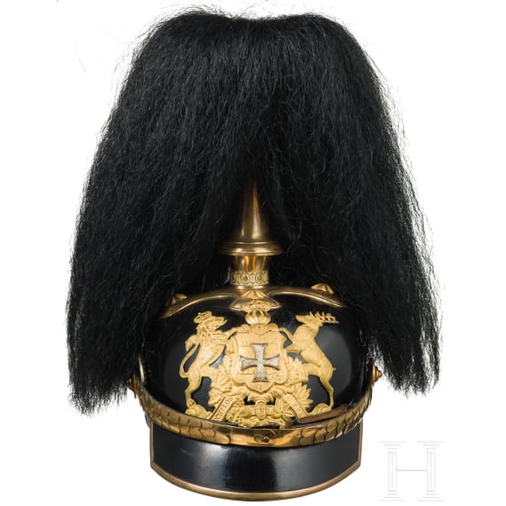 Helm f&uuml;r Reserveoffiziere der w&uuml;rttembergischen Infanterie, um 1910