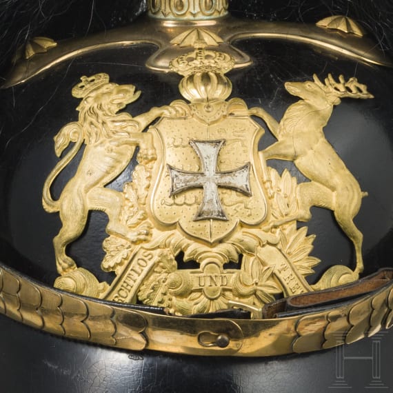 Helm f&uuml;r Reserveoffiziere der w&uuml;rttembergischen Infanterie, um 1910