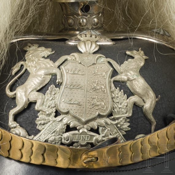 Helm f&uuml;r Offiziere der w&uuml;rttembergischen Infanterie, um 1914
