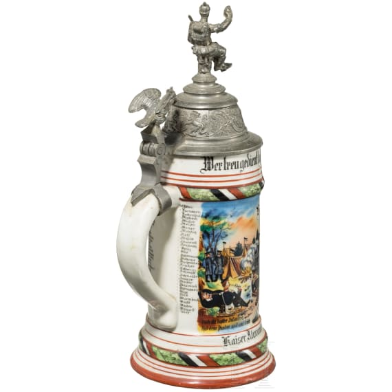 Reservistenkrug eines Angeh&ouml;rigen des Kaiser Alexander Garde-Grenadier-Regiments Nr. 1