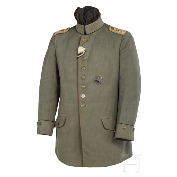 Feldbluse M 1910 f&uuml;r einen Oberleutnant der bayerischen Artillerie