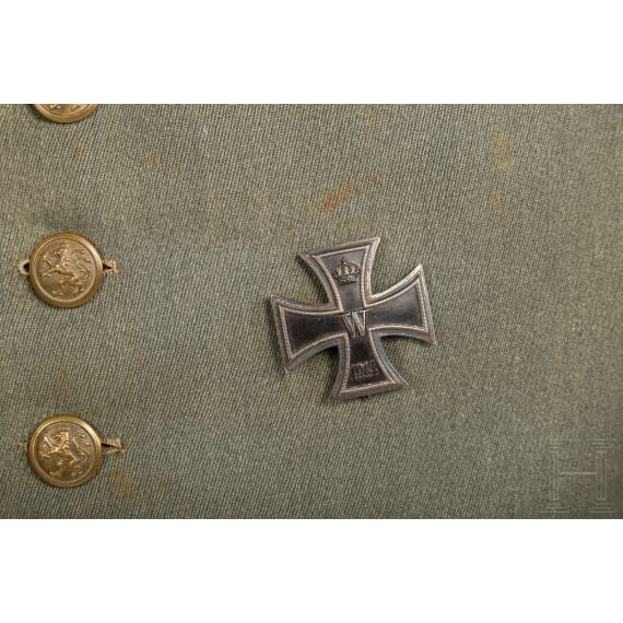 Feldbluse M 1910 f&uuml;r einen Oberleutnant der bayerischen Artillerie