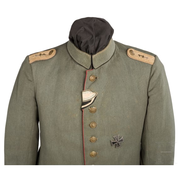 Feldbluse M 1910 f&uuml;r einen Oberleutnant der bayerischen Artillerie