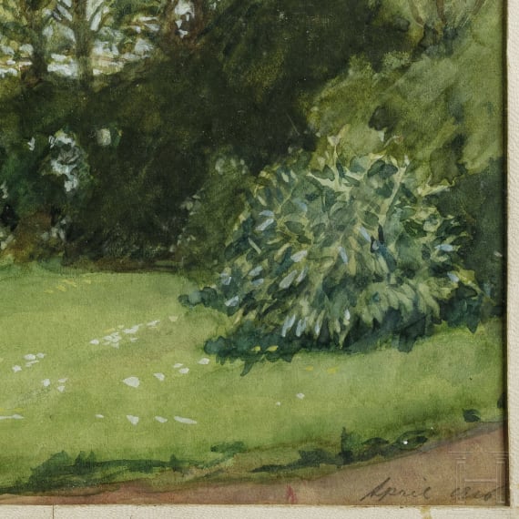 Georg Rudolph - Sammlung 31 Originalaquarelle und -zeichnungen aus dem 1. Weltkrieg sowie Ausweis