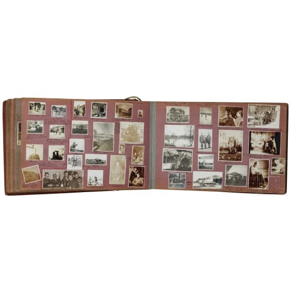 Leutnant Heinrich Hansberg von der Feldflieger-Abteilung 14 - großes Fotoalbum, 1890 - 1917