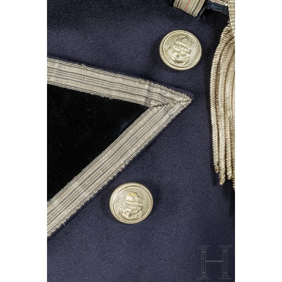 Galauniform f&uuml;r einen Marine-Bau-Inspekteur f&uuml;r Schiffs- und Maschinenbau, um 1910