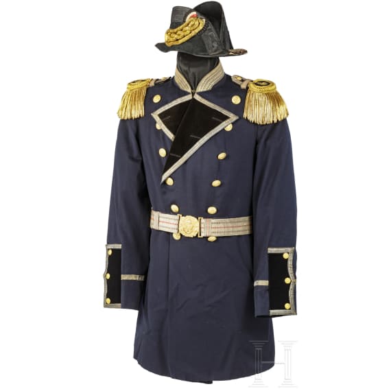 Galauniform-Ensemble f&uuml;r einen Marine-Oberingenieur, um 1910