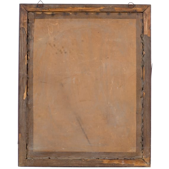 Seidenstickbild "Zur Erinnerung an meine Dienstzeit", S.M.S. Tsingtau, 1909 - 1912