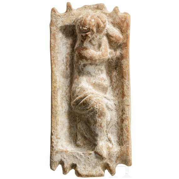 Schlafender Eros, Terrakotta, römisch, 2. - 3. Jhdt.