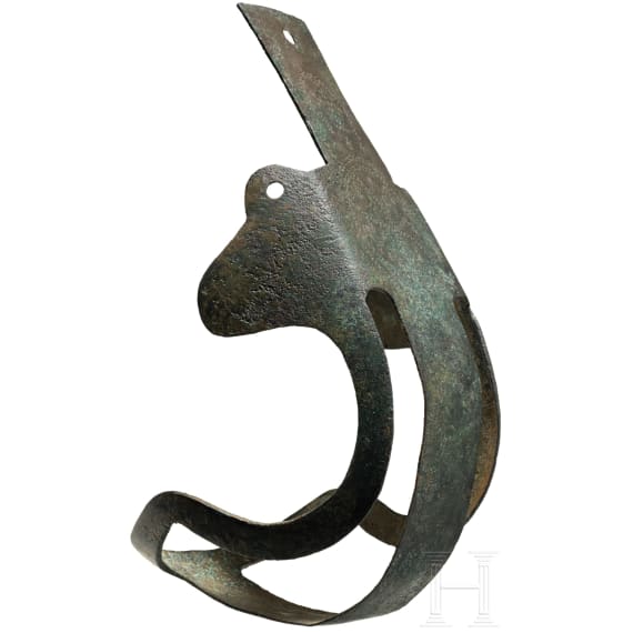 Spätrömisch-frühbyzantinischer Pferdemaulkorb aus Bronze, 5. - 7. Jhdt. n. Chr.