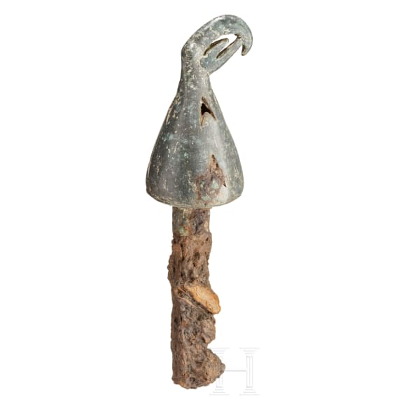 A Scythian stick attachment (rattle with bird of prey head), 7th - 6th century B.C.