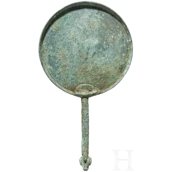 A Scythian bronze hand mirror, 5th century B.C.