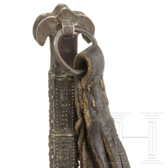 Two Turkmenian riding whips, circa 1900