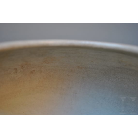 A Chinese white glazed bowl with pedestal, probably Sui/Tang Dynasty (613 - 628)