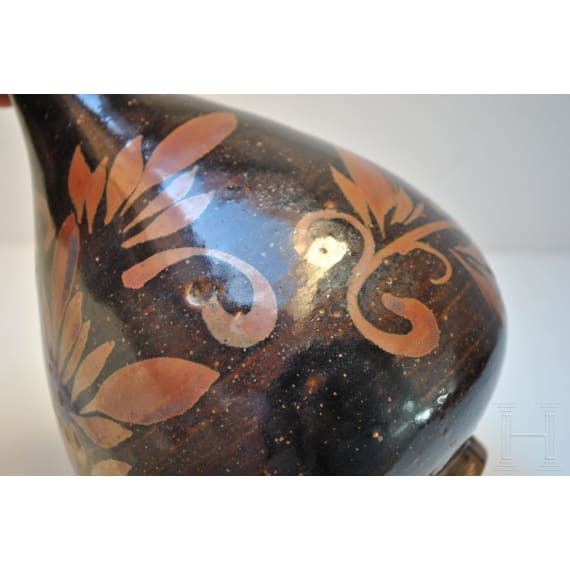 A rare Chinese russet-painted and black-glazed vase, probably Song/Yuan Dynasty, 13th/14th century