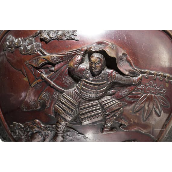 Große Bronzevase, Japan, Meiji-Periode