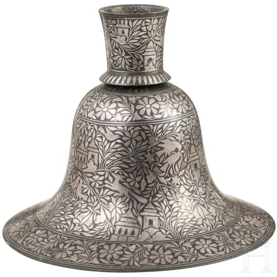 Hookah-Fuß mit Bidri-Arbeit, Indien, 2. Hälfte 19. Jhdt.