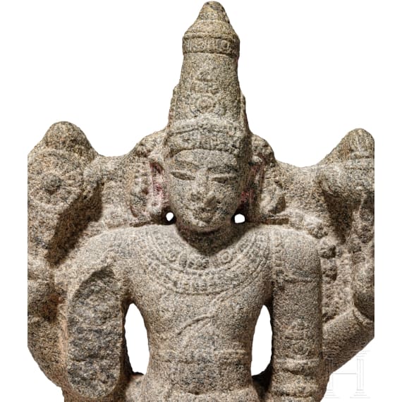 An early South Indian Chola-style standing Vishnu sculpture, 13th century