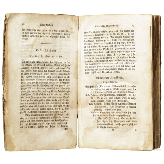 Ernst Benjamin Gottlieb Hebenstreit (1758 - 1803) - "Handbuch der militairischen Arzneikunde für Feldärzte und Wundärzte in Garnisonen und Kriegslazarethen", Band 3, Leipzig, 1790
