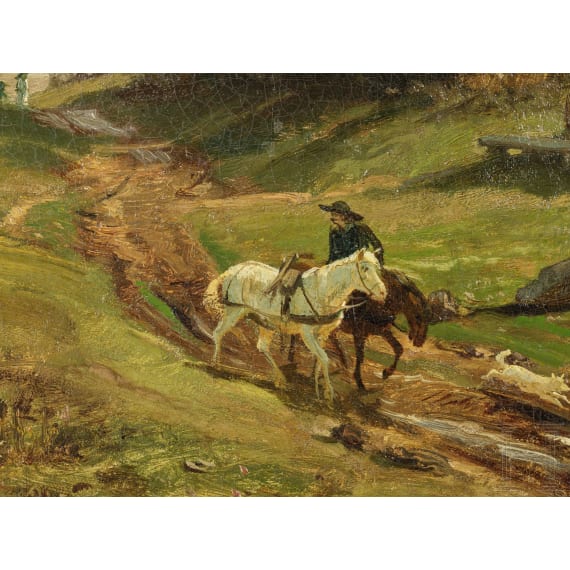 Prof. Christian Kröner, Hugo Becker - River Landscape, German, late 19th century