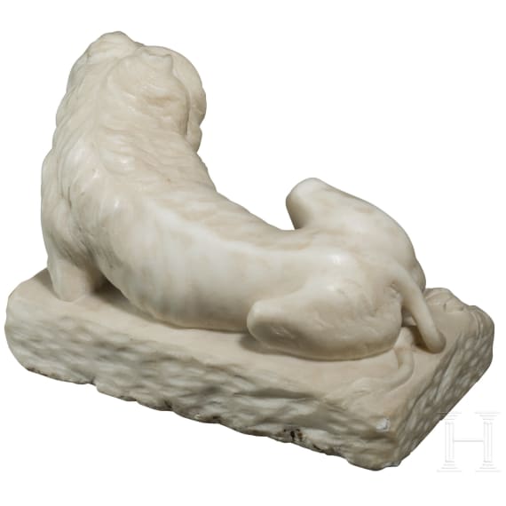An Italian figure of a reclining lion, 17th/18th century