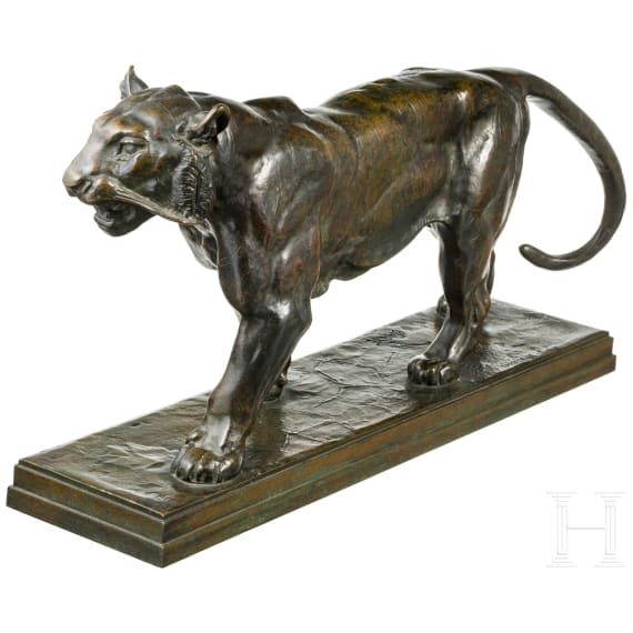 Antoine Barye – Striding Tiger, Paris, 19th century