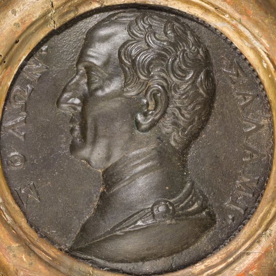 A pair of French(?) bronze plaques, 18th/19th century