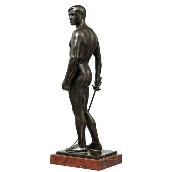 Oscar Bodin (1868 - 1940) - Stehender Fechter