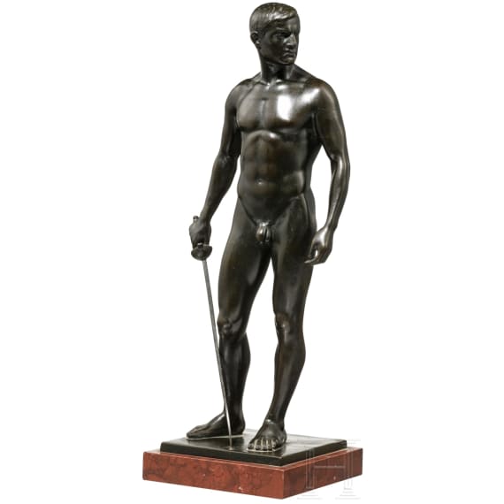 Oscar Bodin (1868 - 1940) - Stehender Fechter