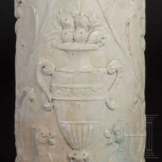 Renaissance-Säule aus Carrara-Marmor, Italien, 16. Jhdt.