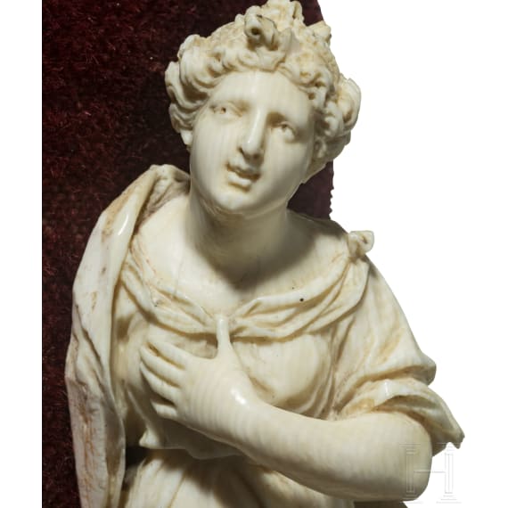 Elfenbeinfigur der Maria Magdalena, wahrscheinlich Justus Glesker (1610 - 1678), um 1650