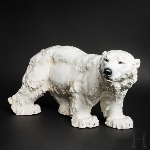 Großer Porzellan-Eisbär (Polarbär), Otto Jarl, 1903 (Modell), Meissen, 2. Hälfte 20. Jhdt. (Ausführung)