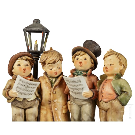 Eight Goebel figures, with "Harmony in four parts", the Century Collection model of 1989