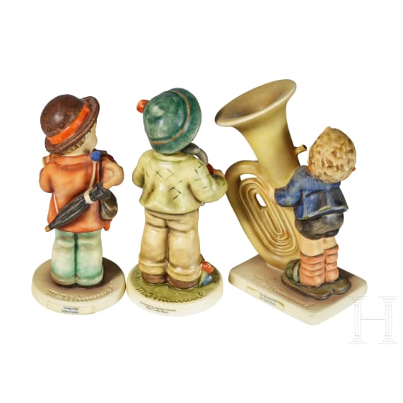 Eight Goebel figures, with "Harmony in four parts", the Century Collection model of 1989