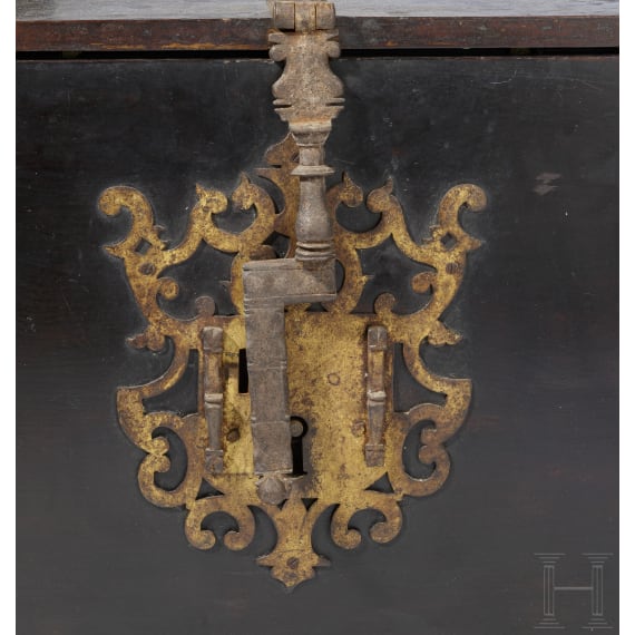 A Spanish cabinet case with bone and tortoise-shell inlays, 17th century