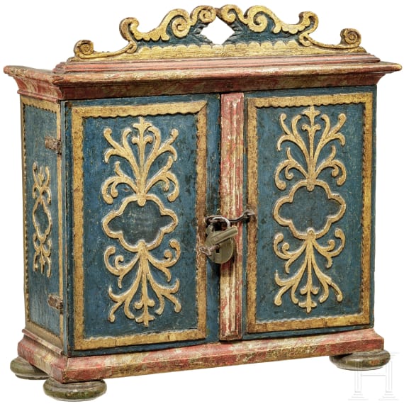 A painted wood cabinet, Salzburg, 18th century