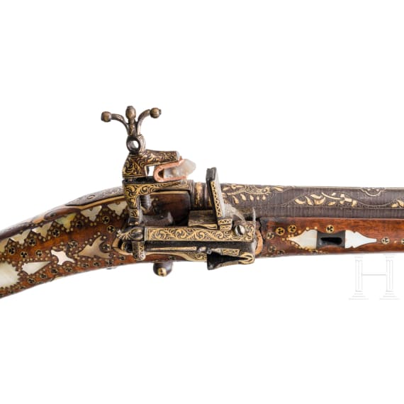A Persian blunderbuss rifle, 19th century