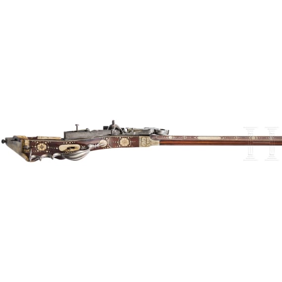A Bohemian tschinke wheellock rifle, probably Teschen, circa 1650