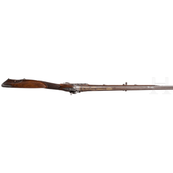 A Spanish percussion shotgun, dated 1830