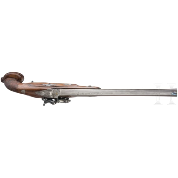 Ein Paar Zündpillen-Scheibenpistolen, Joseph Contriner, Wien, um 1840