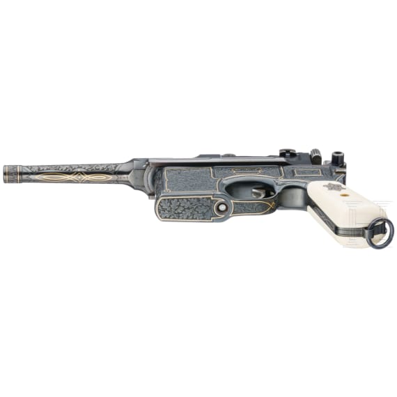 Mauser C 96 Bolo, Werksgravur, USA